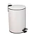 Lixeira Inox com Pedal e Tampa Articulável – 20 Litros (Branca) - Imagem 1
