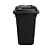 Carro Coletor 240 Litros Preto - Imagem 4