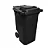 Carro Coletor 240 Litros Preto - Imagem 1