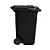 Carro Coletor 240 Litros Preto - Imagem 2