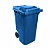 Carro Coletor 240 Litros Azul - Imagem 1