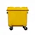 Container de Lixo ou Lixeira Amarelo em Plástico 1000L - Imagem 2
