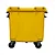 Container de Lixo ou Lixeira Amarelo em Plástico 1000L - Imagem 4