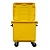 Container de Lixo ou Lixeira Amarelo em Plástico 1000L - Imagem 3