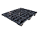 Light Pallet Vazado - 1,0m x 1,20m Preto - Imagem 1