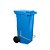 Carro Coletor 120 Litros Azul Com Pedal - Imagem 1