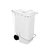 Carro Coletor 240 Litros Branco Com Pedal - Imagem 1