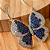 CONJUNTO BORBOLETA ZIRCÔNIA AZUL - Imagem 2