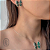 CONJUNTO BORBOLETA ZIRCÔNIA VERDE - Imagem 1