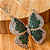 CONJUNTO BORBOLETA ZIRCÔNIA VERDE - Imagem 2