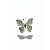 BROCHE BORBOLETA MEDIO PRATA - Imagem 1