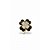 BROCHE TREVO DUPLO PRETO - Imagem 1