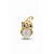 BROCHE CORUJA OLHO DE GATO BAGHETE ZC - Imagem 1