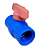 REGISTRO DE ESFERA ROSCA PVC AZUL 1'' - Imagem 1