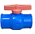 REGISTRO DE ESFERA ROSCA PVC AZUL DE 2'' - Imagem 1