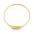 BRACELETE ARGOLA LISA BANHADA A OURO (03010339) - Imagem 4