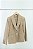 Blazer Longo Feminino Alfaiataria Areia - Imagem 3