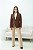 Blazer Longo Feminino Alfaiataria Marrom - Imagem 2