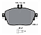 Pastilha de Freio Dianteira MERCEDES A200 A250 12/19- 64204620 - 64208520 - A0004203002 - Imagem 1
