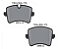Pastilha de Freio Traseira Porsche Macan 14/18 AUDI A6 11/18 NANO CERAMICA - 4G0 698 451 A - 4G0698451 - 4G0698451B - Imagem 1