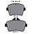 Pastilha de Freio Dianteira Mercedes W166 ML3 50CDI GLE400 2012 A 2020 - 0064206820 - 0074207820 - 0074209020 - Imagem 1