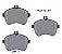 Pastilha de Freio Dianteira Mercedes C180 2007 a 2014 NANO CERAMICA - 0004208504 - 0054200920 - 0074205620 - Imagem 1