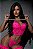 2857-CORSET SEXY EM RENDA E PINGENTE DE CORAÇÃO-CALCINHA FIO STRING-NÃO ACOMPANHA PERSEX - Imagem 5
