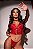 2857-CORSET SEXY EM RENDA E PINGENTE DE CORAÇÃO-CALCINHA FIO STRING-NÃO ACOMPANHA PERSEX - Imagem 1