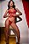 2857-CORSET SEXY EM RENDA E PINGENTE DE CORAÇÃO-CALCINHA FIO STRING-NÃO ACOMPANHA PERSEX - Imagem 2