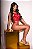 2857-CORSET SEXY EM RENDA E PINGENTE DE CORAÇÃO-CALCINHA FIO STRING-NÃO ACOMPANHA PERSEX - Imagem 4