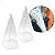 Caixa de Acetato Cone-2 Plástico Caixa para Cone Trufado (7x7x12 cm) (50un) Embalagem de Plástico Transparente - Imagem 1