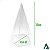 Caixa de Acetato Cone-2 Plástico Caixa para Cone Trufado (7x7x12 cm) (25un) Caixa Pirâmide Embalagem Transparente - Imagem 2