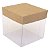 Caixa de Acetato PMB-3 Kraft (7.5 cm) (25un) Caixa Quadrada 7,5cm Caixa para Embalagem - Imagem 2