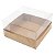 Caixa de Acetato PMB-46 Kraft (6x6x4 cm) (25un) Embalagem para Pão de Mel - Imagem 1