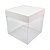 Caixa de Acetato PMB-515 Branca (15 cm) (25un) Caixa para Mini Bolo, Caixa para Panetone - Imagem 1
