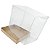 10 Caixa de Acetato KRP-318 Kraft (16x11.5x15 cm) Embalagens Tampa de Plástico Acetato e Fundo de Papel - Imagem 2