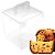Caixa de Acetato PX-Tone 500g (15x15x16,3 cm) (10un) Embalagem para Bolos, Bentô Cake e Panetone, Embalagem Transparente - Imagem 3
