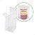 Embalagem PX-233 (5x5x8 cm) (25un) Caixa para 3 Macaron, Embalagem de Plástico para Doces e Lembrancinhas - Imagem 1