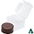 KIT 50 Embalagem Caixa para Pão de Mel PX-201 (6x6x4 cm) Caixa de Acetato Transparente - Imagem 4