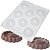 Forma Biscoito Coração 15g BWB cod. 875 com Silicone Original para Chocolate Artesanal - Imagem 2