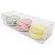100 Caixa de Acetato PX-239 (15X5X3,5 cm) Embalagem para 3 Macaron Caixa de Plástico Transparente - Imagem 2