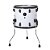 Surdo Odery Tiger series 16 x 14 acabamento Matte White com ferragens em Grafite - Imagem 1