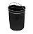 Lixeira DeBacco Inox Tampa Preta - 5 Litros - Imagem 2