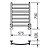 Toalheiro Termico Fio Oculto Grande Sapphire Bivolt Premium Inox Polido - Imagem 2