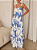 Fashionable Elegant And Stylish Printed Square Neck Revealing Women Back Dress - Imagem 6