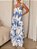 Fashionable Elegant And Stylish Printed Square Neck Revealing Women Back Dress - Imagem 3