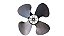 Hélice 4 Pás Ventilador Loren Sid Turbo 50cm M1 Eixo 10mm - Imagem 1