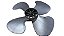 Hélice 4 Pás Ventilador Loren Sid Turbo 50cm M1 Eixo 10mm - Imagem 2