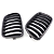 Grade Parachoque Dianteiro Bmw X3 2011 2012 2013 2014 Preta - Imagem 4