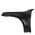 PARALAMA DIANTEIRO MERCEDES GLC250 GLC300 2020 2024 ALUMINIO - Imagem 2